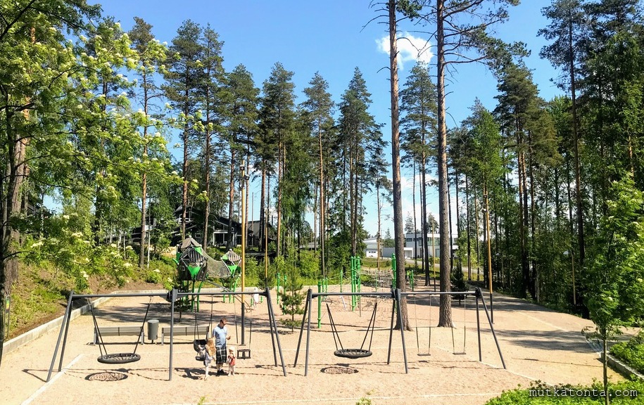 Mikkelin paras leikkipuisto Kirkonvarkaudessa
