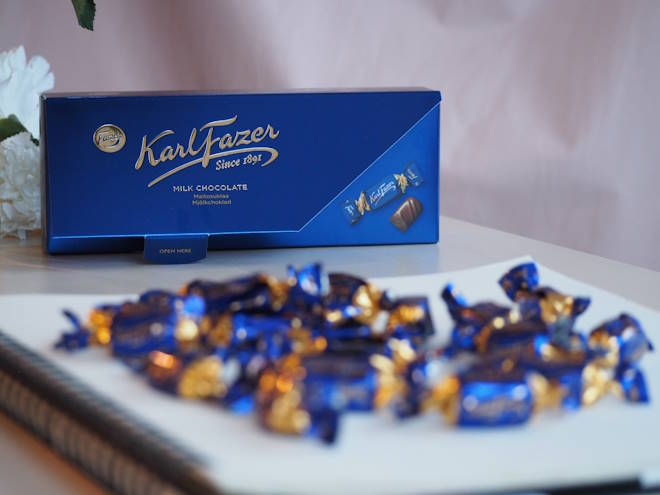 Fazerin sininen suklaat joulukalenteriin