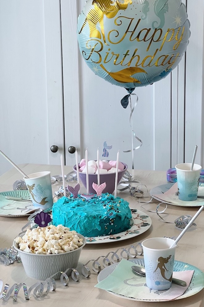 merenneito syntymäpäivä kattaus