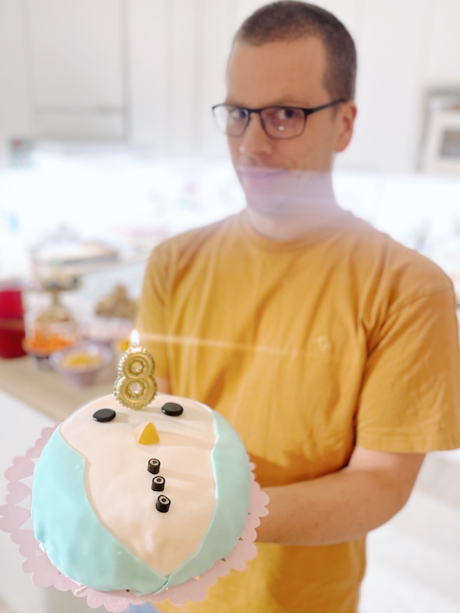 Squishmallows synttäreiden kakku, Winston.