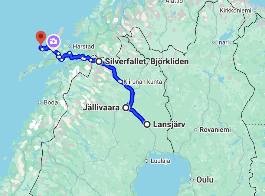 Ruotsin kautta Lofooteille