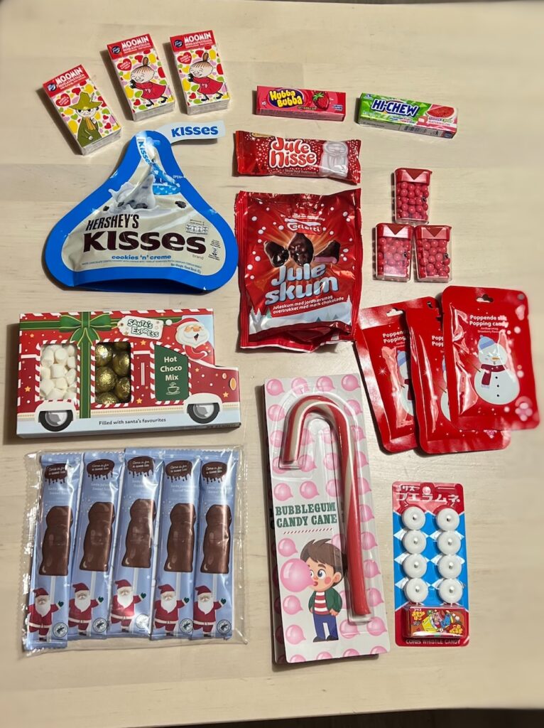 itsetehdyn joulukalenterin sisältö