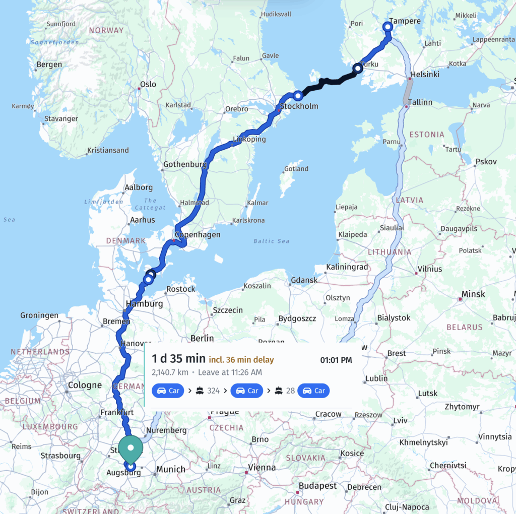 Autolla Saksan Pipsa Possu -maailmaan.